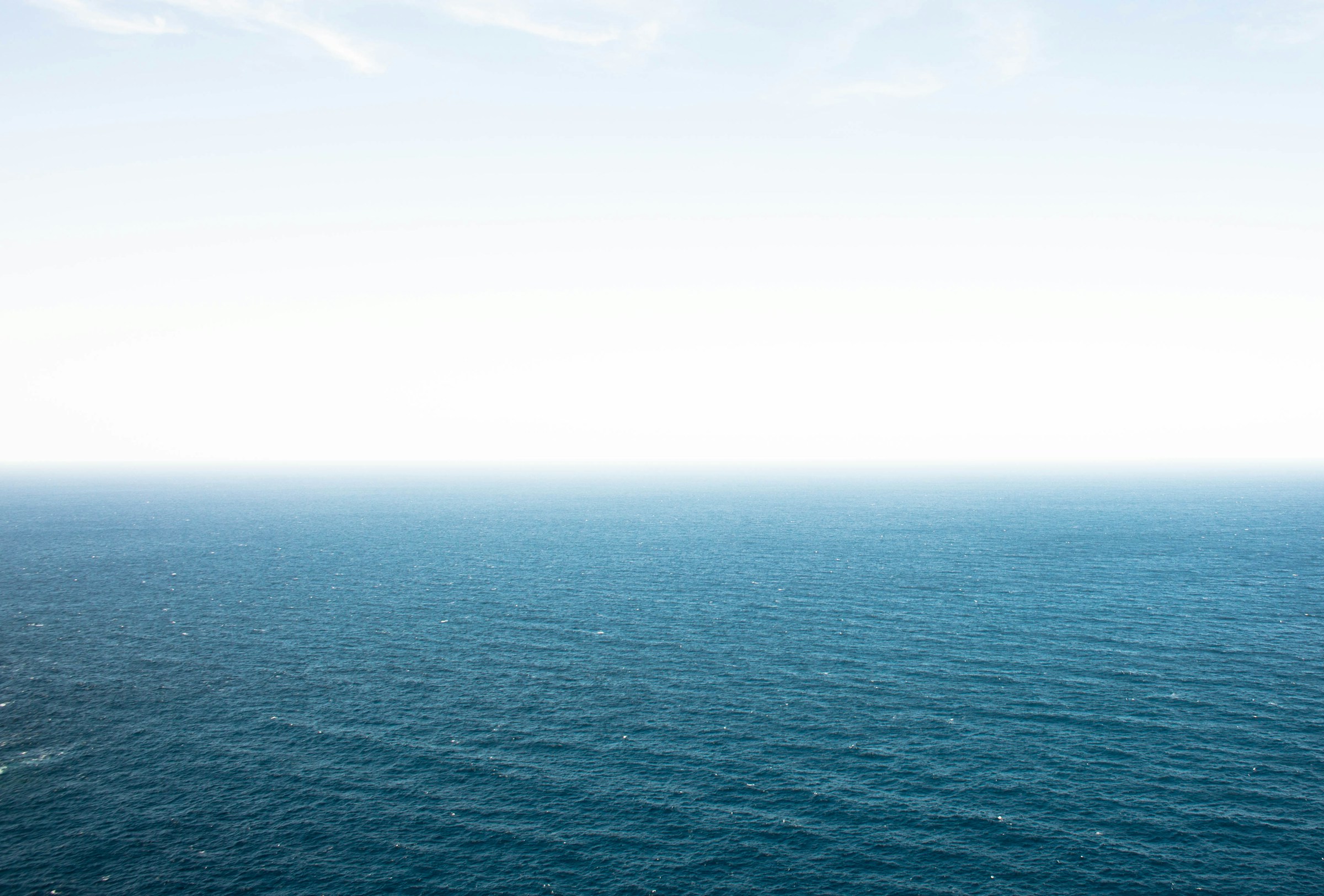 The horizon off Majorca, sea and sky meeting in soft light